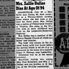 Newspapers.com - The Greensboro Record - 25 Jul 1951 - 25 Obituary - Sallie Ann Dallas