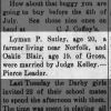Newspapers.com - The Spencer Advocate - 11 Jun 1914 - 1 Marriage - Lyman Sutley / Oakie Blair
