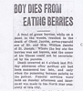 Obert Jacobs - Dead from Eating Berries