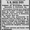 Obituary for Samuel Bruce TbTbass (Aged 26)