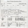 Paul Wruck - Deputy Warden's Examination Sheet