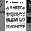 Rena Bossom Waldron Obituary