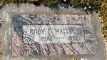 Ruby (Mead) Waldron headstone