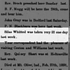 Silas Whitted - Taken Ill