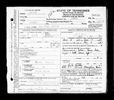 Tennessee, Death Records, 1908-1958