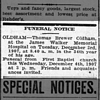 Thomas Brewer Oldham Funeral Notice