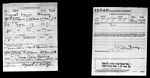 U.S., World War I Draft Registration Cards, 1917-1918