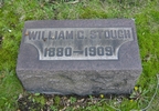 'William Clyde Stough's headstone' 'William Clyde Stough's headstone'
