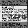 Willie May Gallauher Wallace Obituary Willie May Gallauher Wallace Obituary